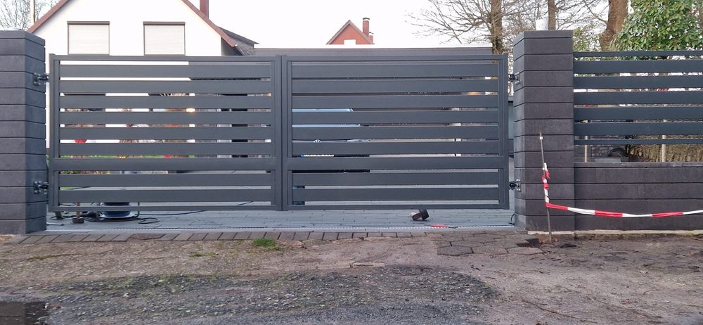 Maßgefertigter Design- und Frontzaun Modell Malachit in bremen &ndash; Zaunonkel GmbH