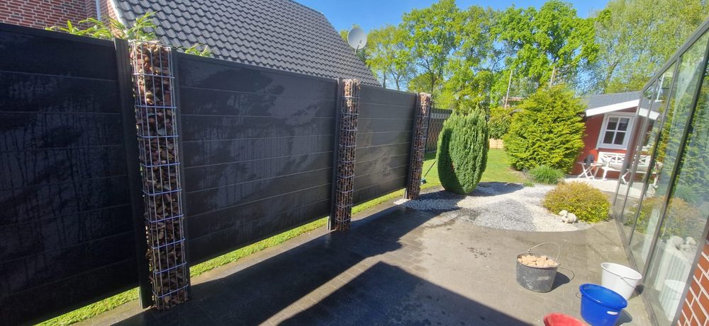 Zaun in Westoverledingen Gabionen &ndash; Zaunonkel GmbH